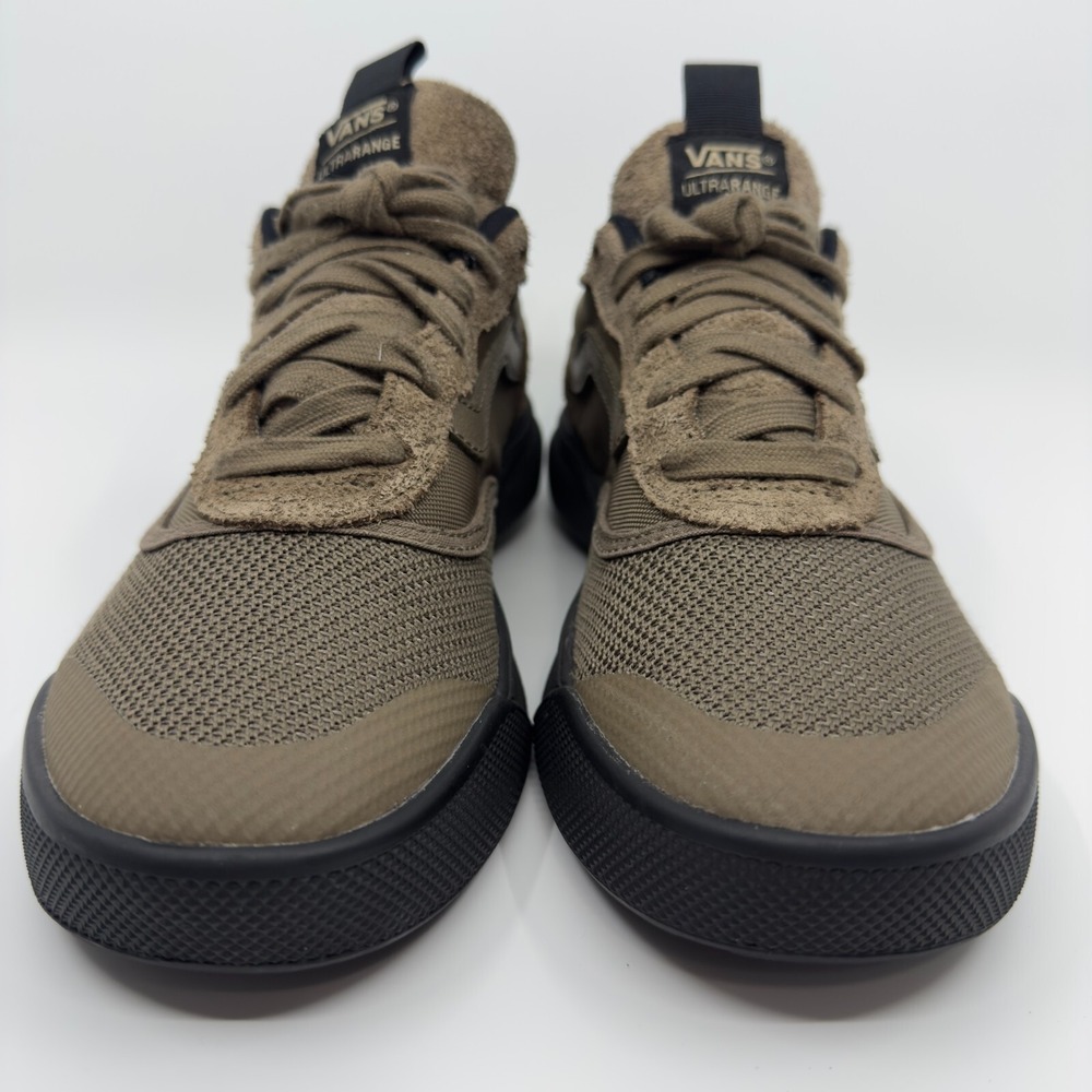Vans Ultrarange Mesh Skateboard Sneaker Womens 8.5 8 1/2 Brown Black Low Lace Up - Picture 2 of 16